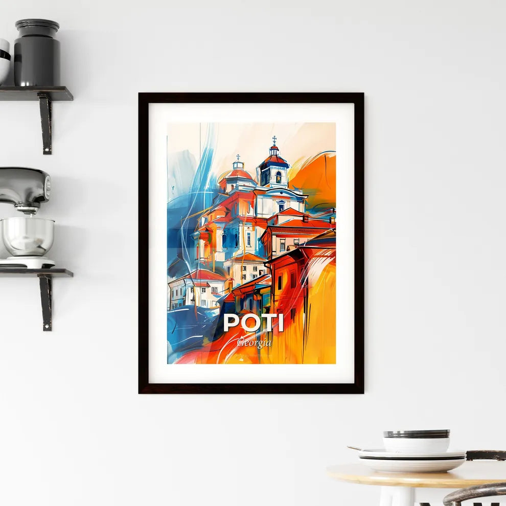 Vibrant Poti, Georgia Framed Print