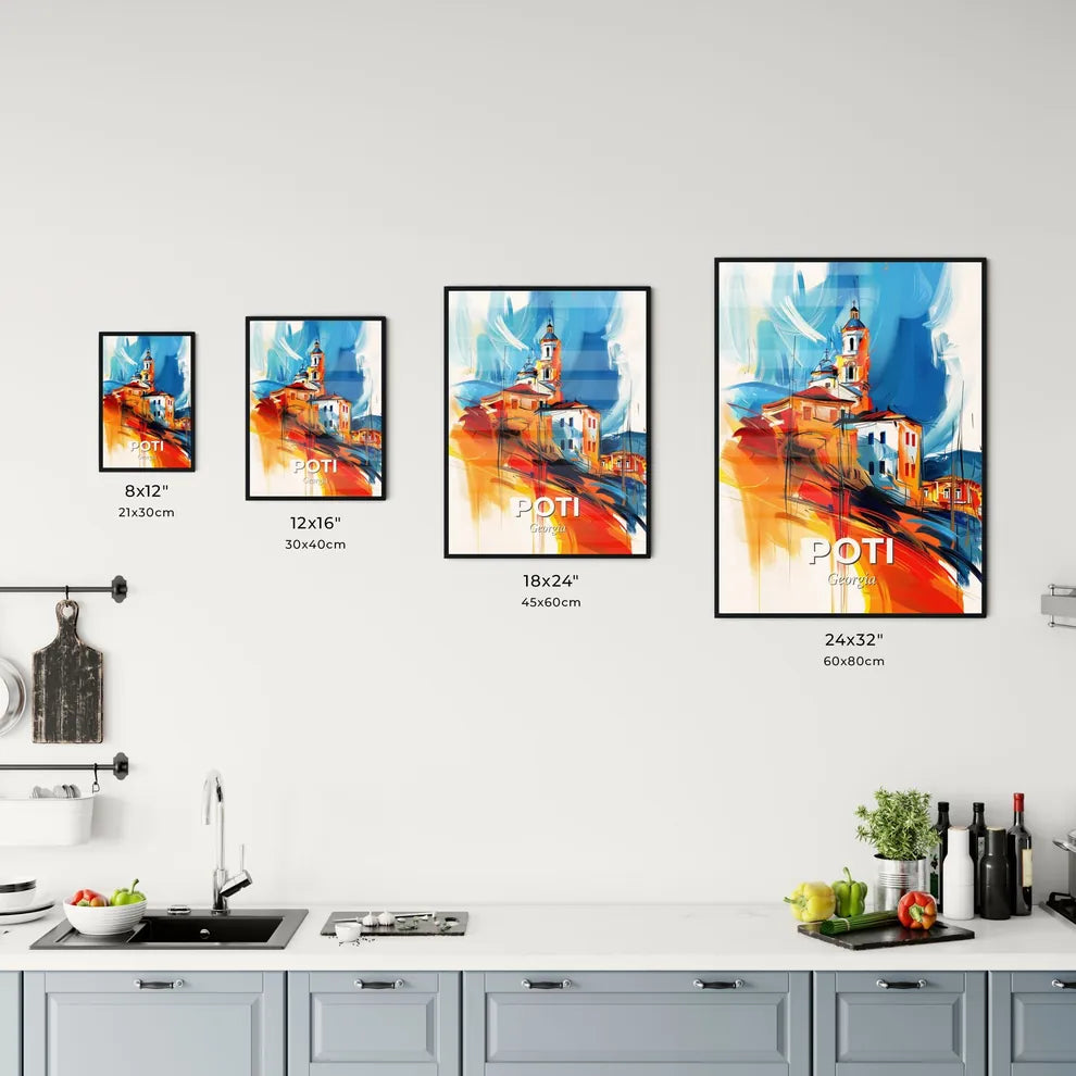Vibrant Poti, Georgia Kitchen Art