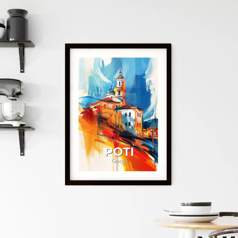 Vibrant Poti, Georgia Framed Print