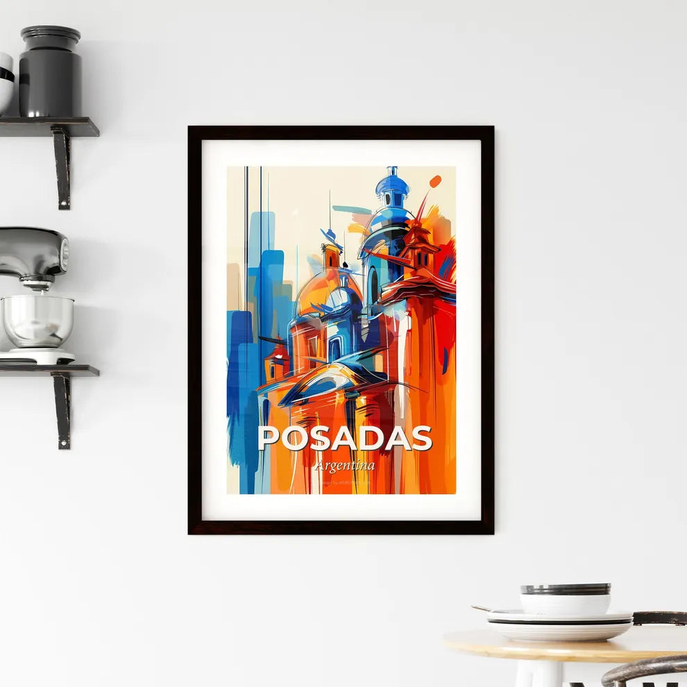 Vibrant Posadas, Argentina Framed Print
