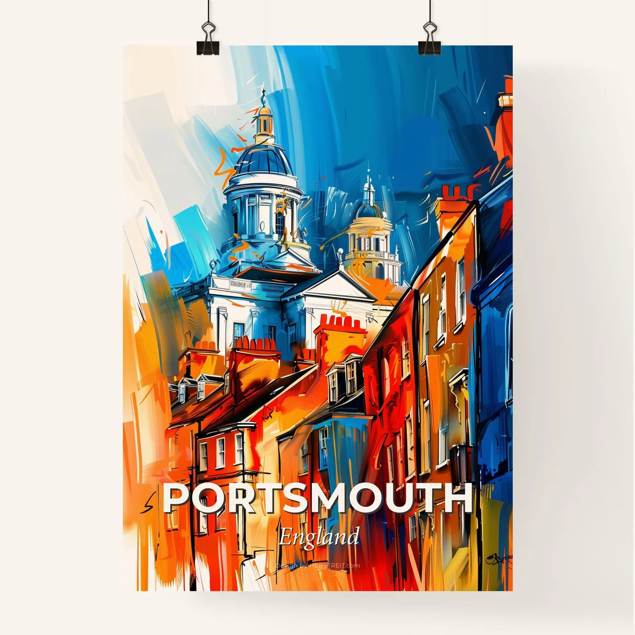 Vibrant Portsmouth, England Poster
