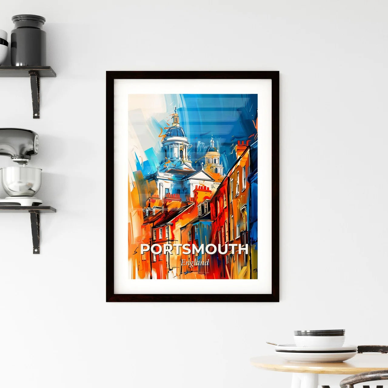 Vibrant Portsmouth, England Framed Print