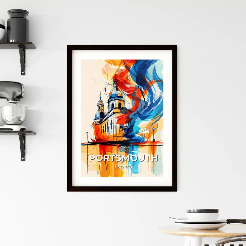 Vibrant Portsmouth, England Framed Print