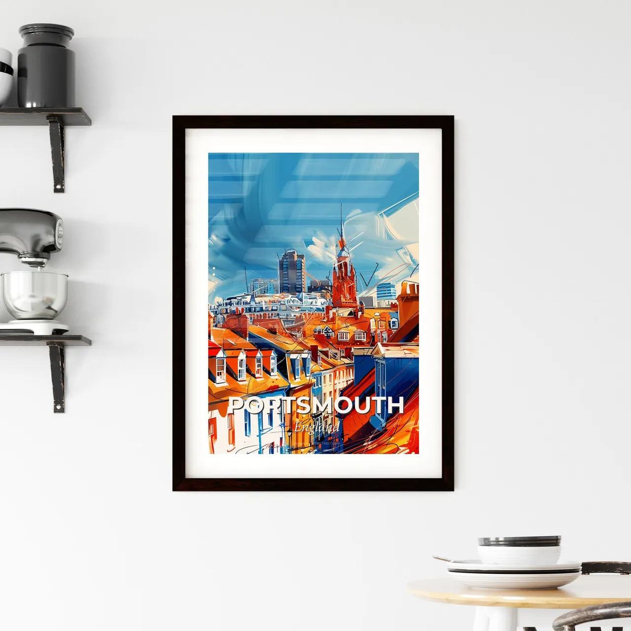 Vibrant Portsmouth, England Framed Print