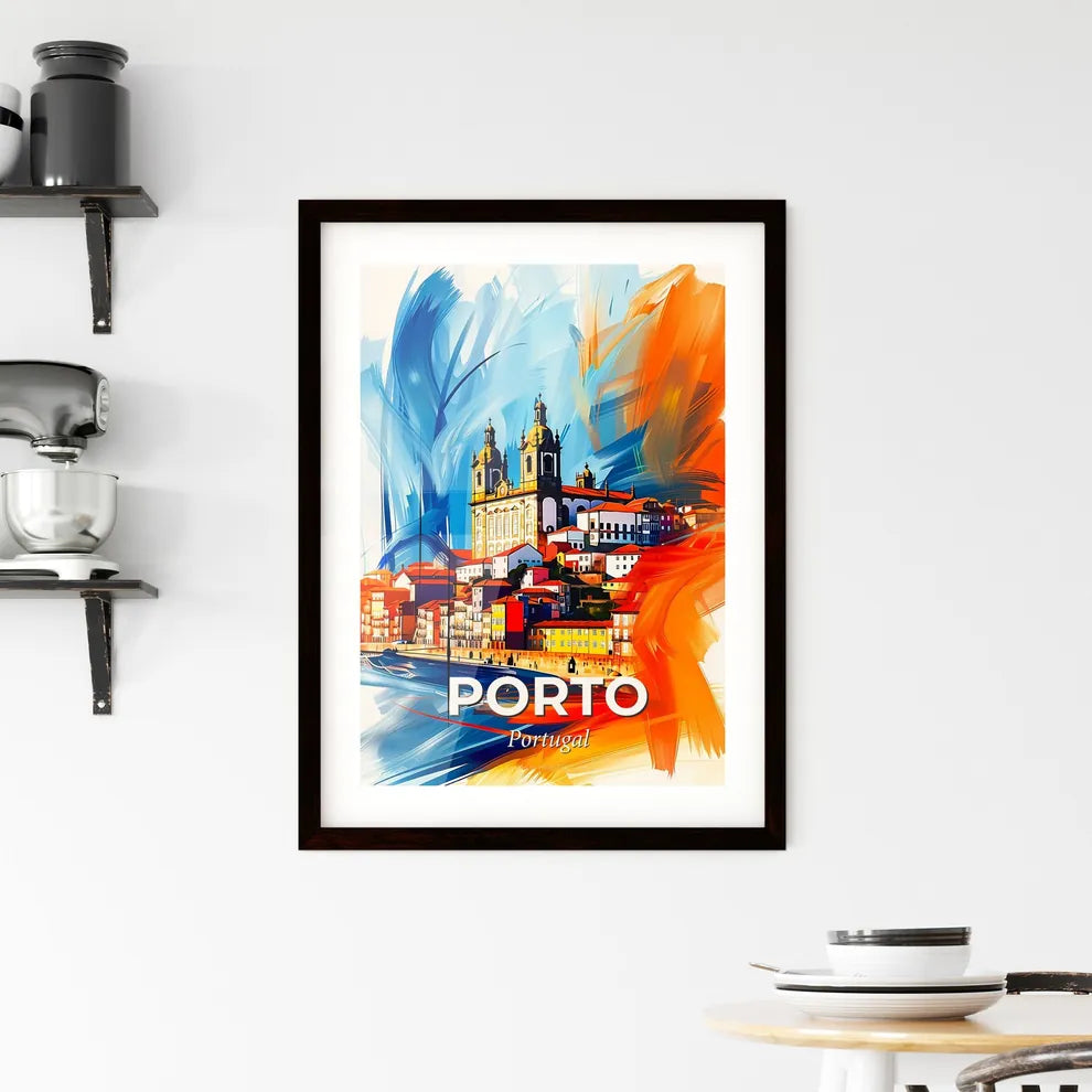 Vibrant Porto, Portugal Framed Print