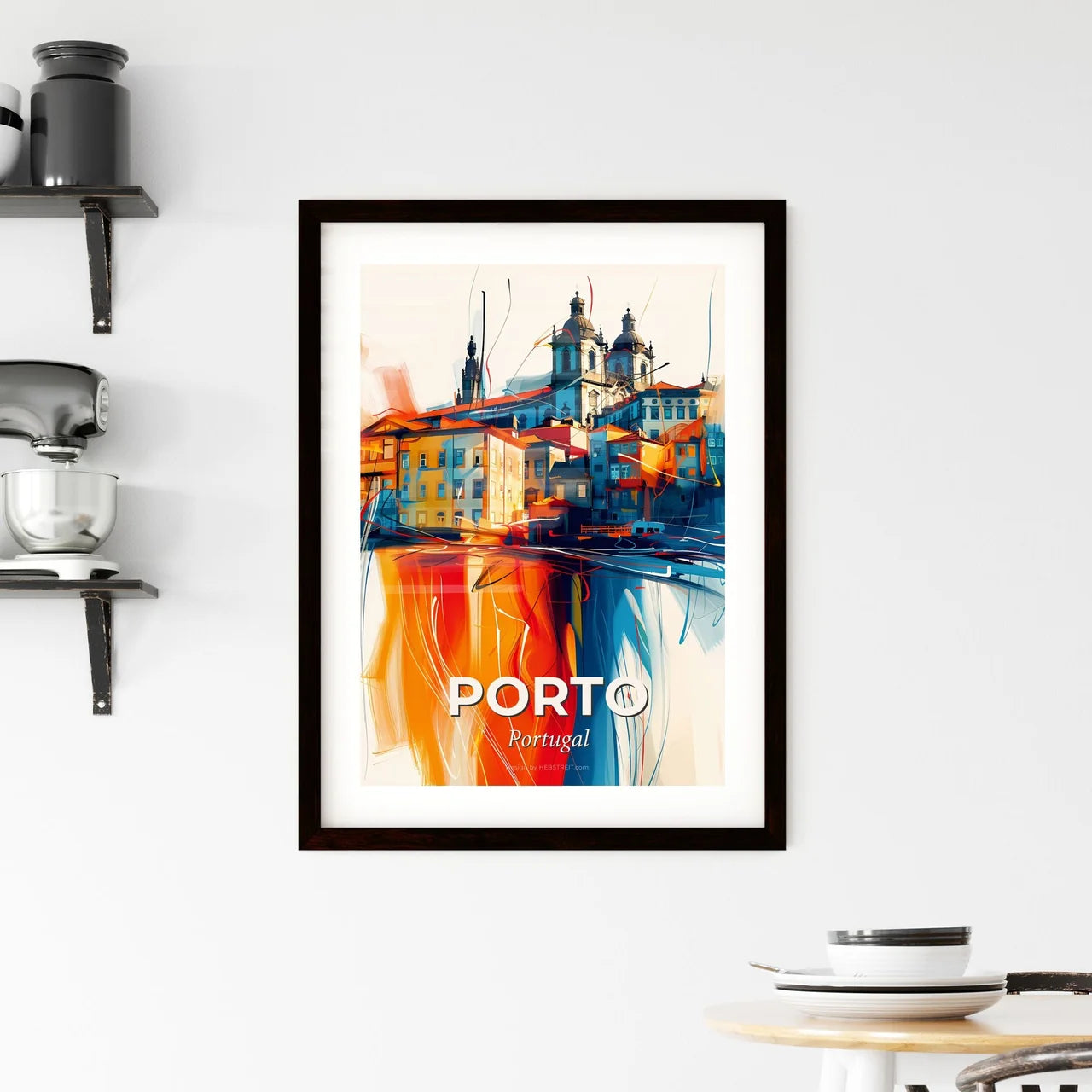 Vibrant Porto, Portugal Framed Print