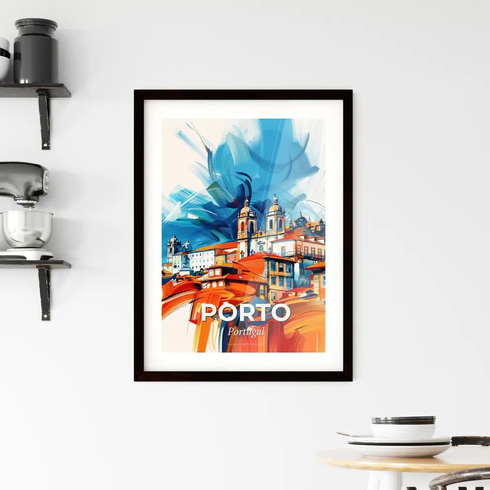 Vibrant Porto, Portugal Framed Print
