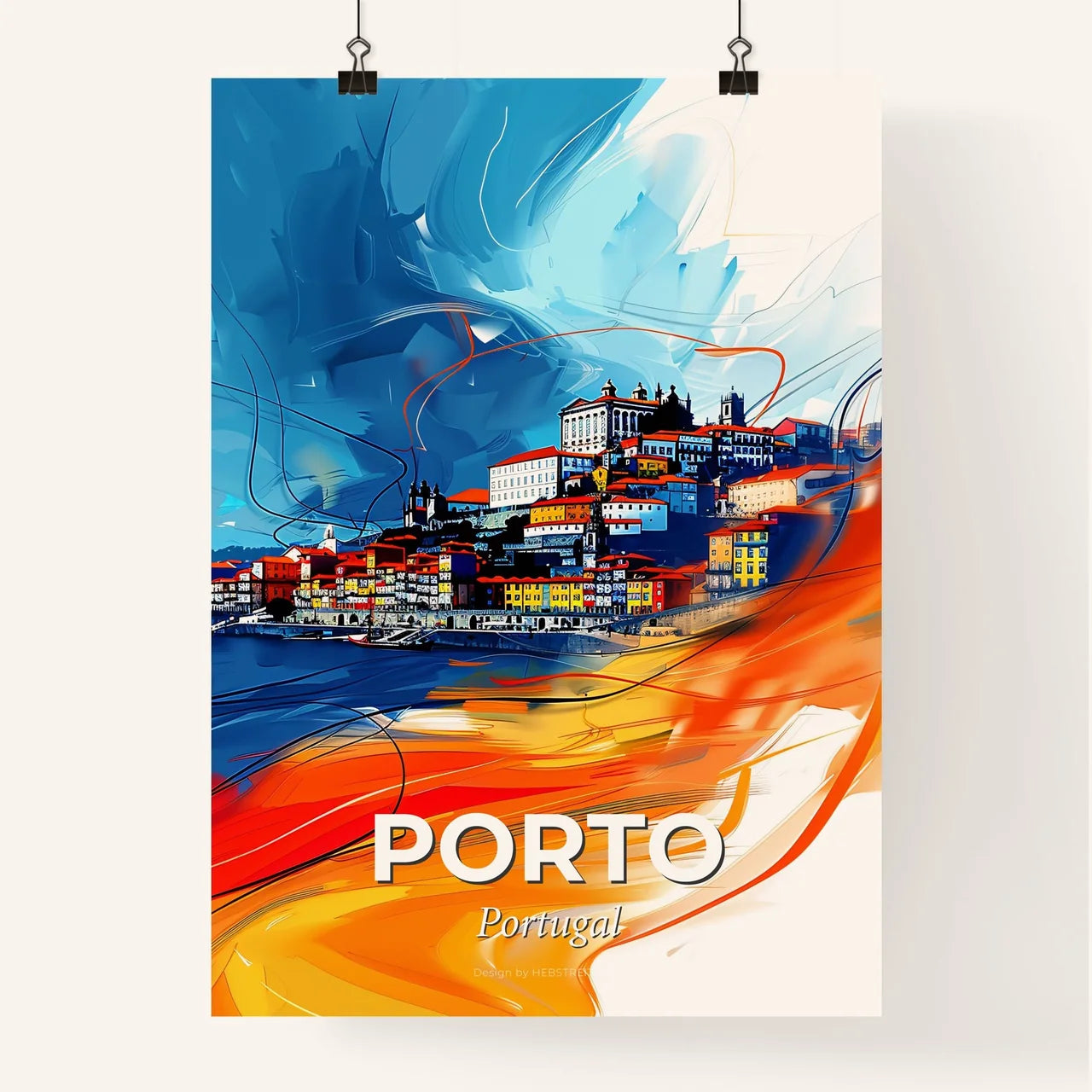Vibrant Porto, Portugal Poster