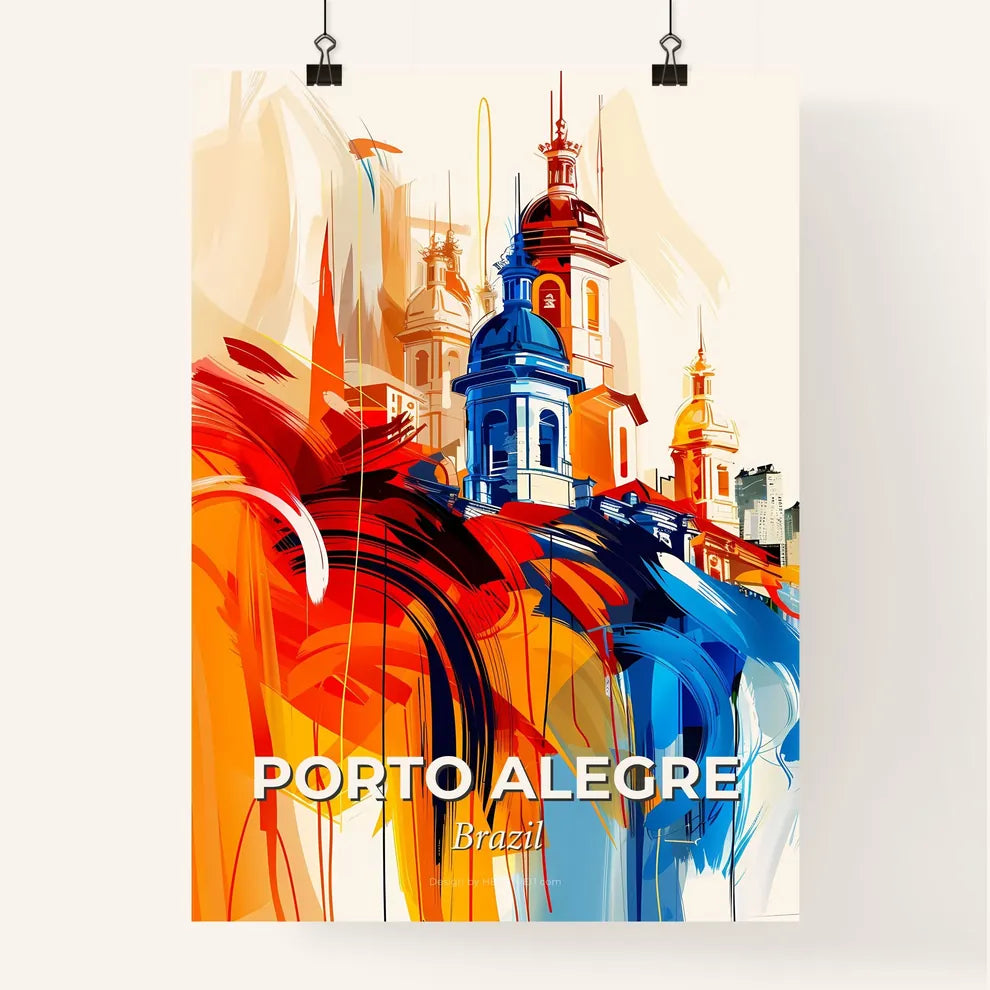 Vibrant Porto Alegre, Brazil Poster