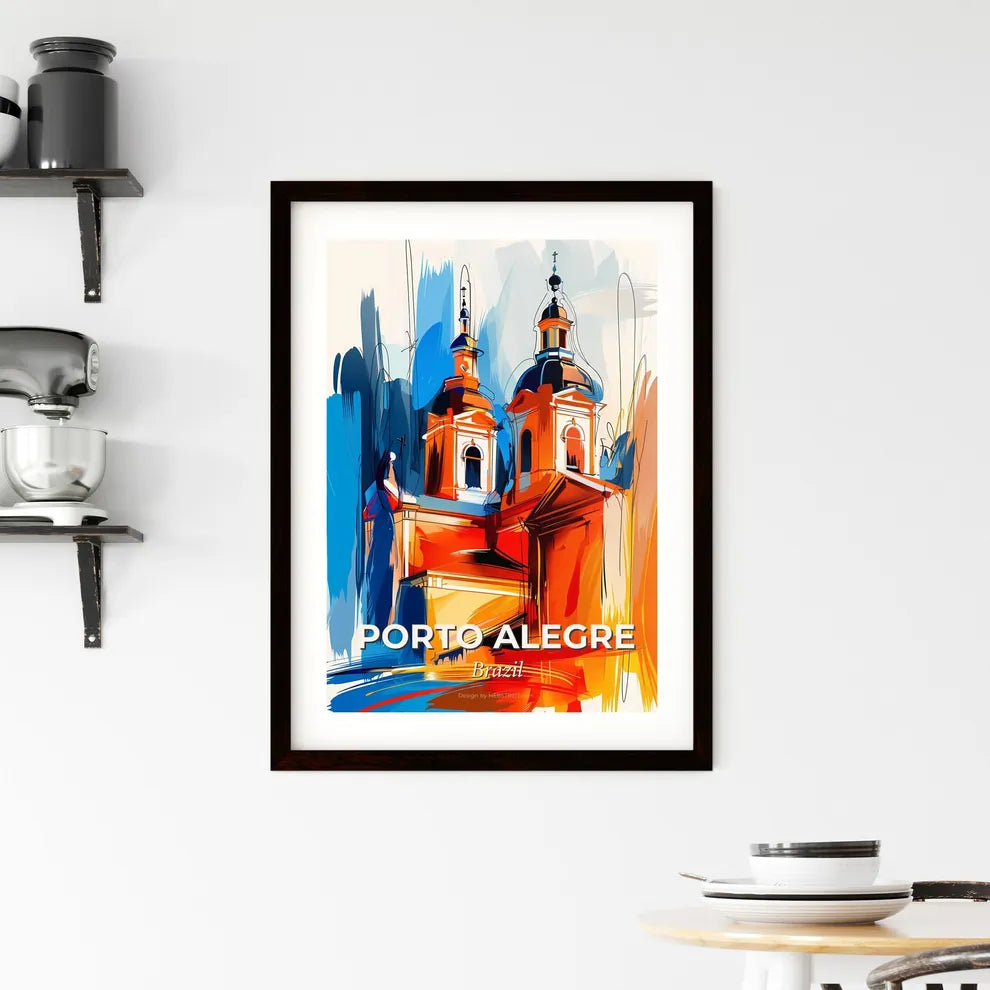 Vibrant Porto Alegre, Brazil Framed Print
