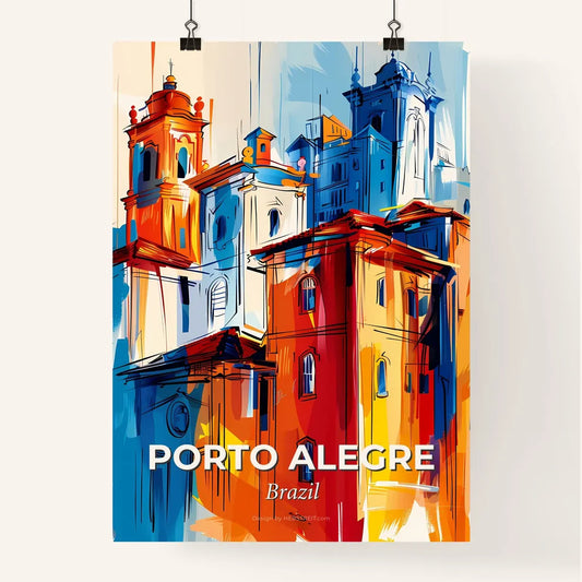 Vibrant Porto Alegre, Brazil Poster