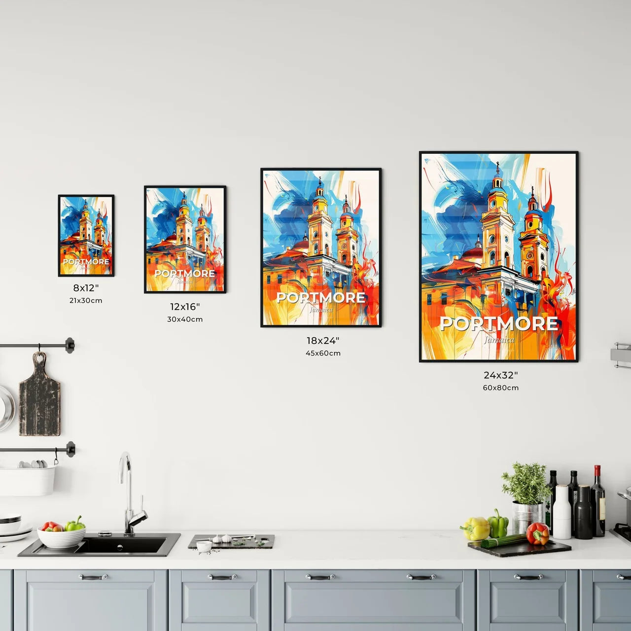 Vibrant Portmore, Jamaica Kitchen Art