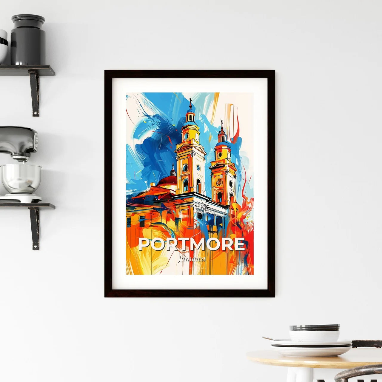Vibrant Portmore, Jamaica Framed Print