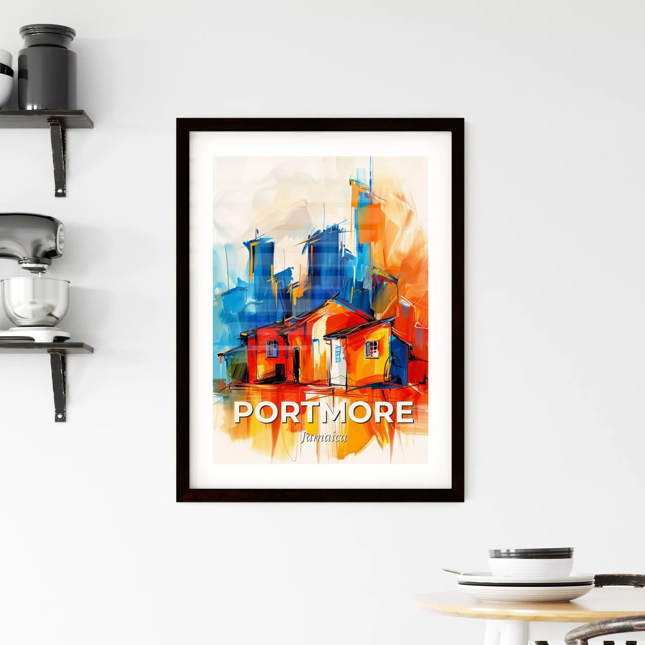 Vibrant Portmore, Jamaica Framed Print