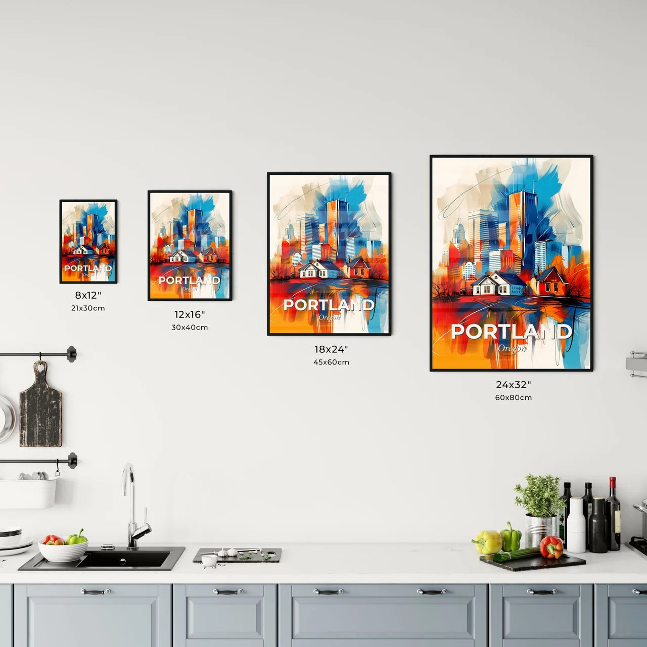Vibrant Portland, Oregon Kitchen Art