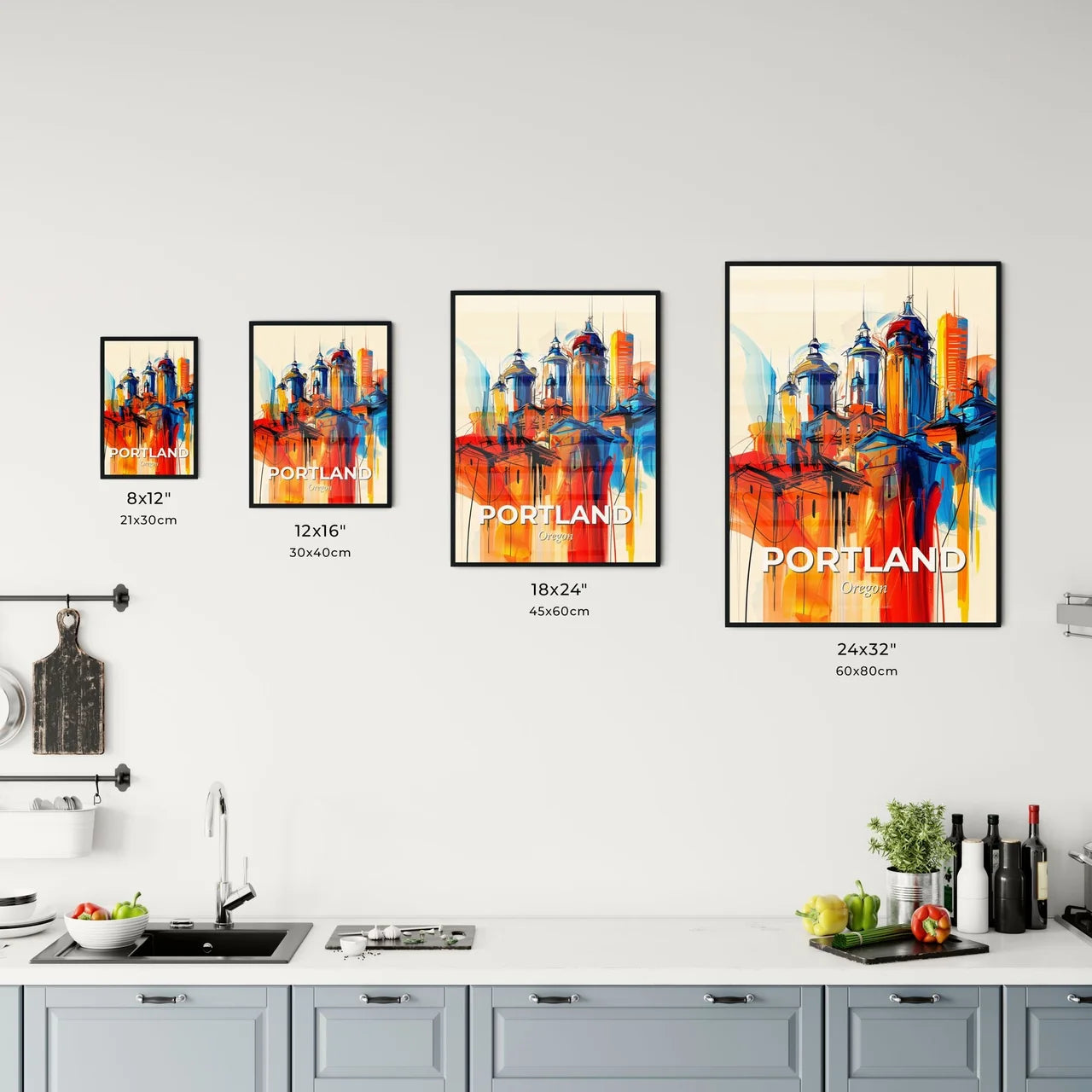 Vibrant Portland, Oregon Kitchen Art