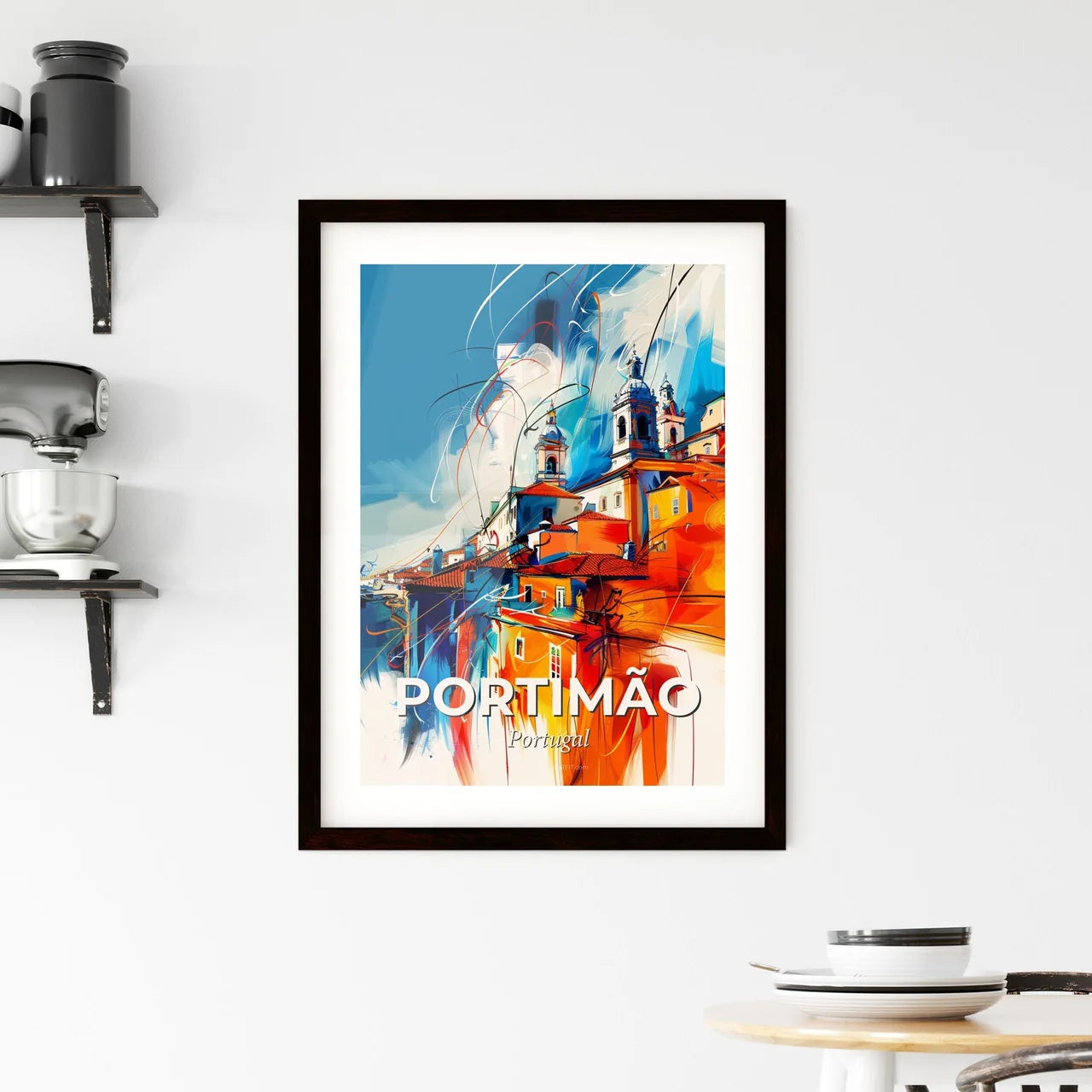 Vibrant Portimão, Portugal Framed Print