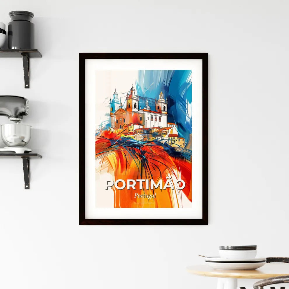 Vibrant Portimão, Portugal Framed Print