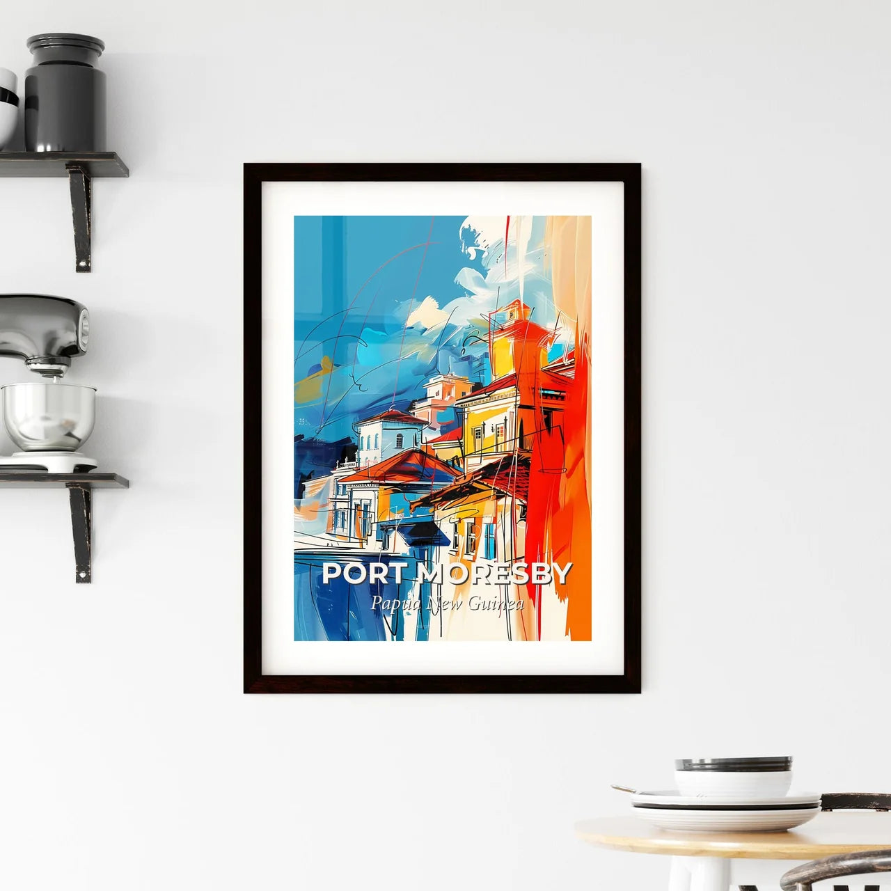 Vibrant Port Moresby, Papua New Guinea Framed Print