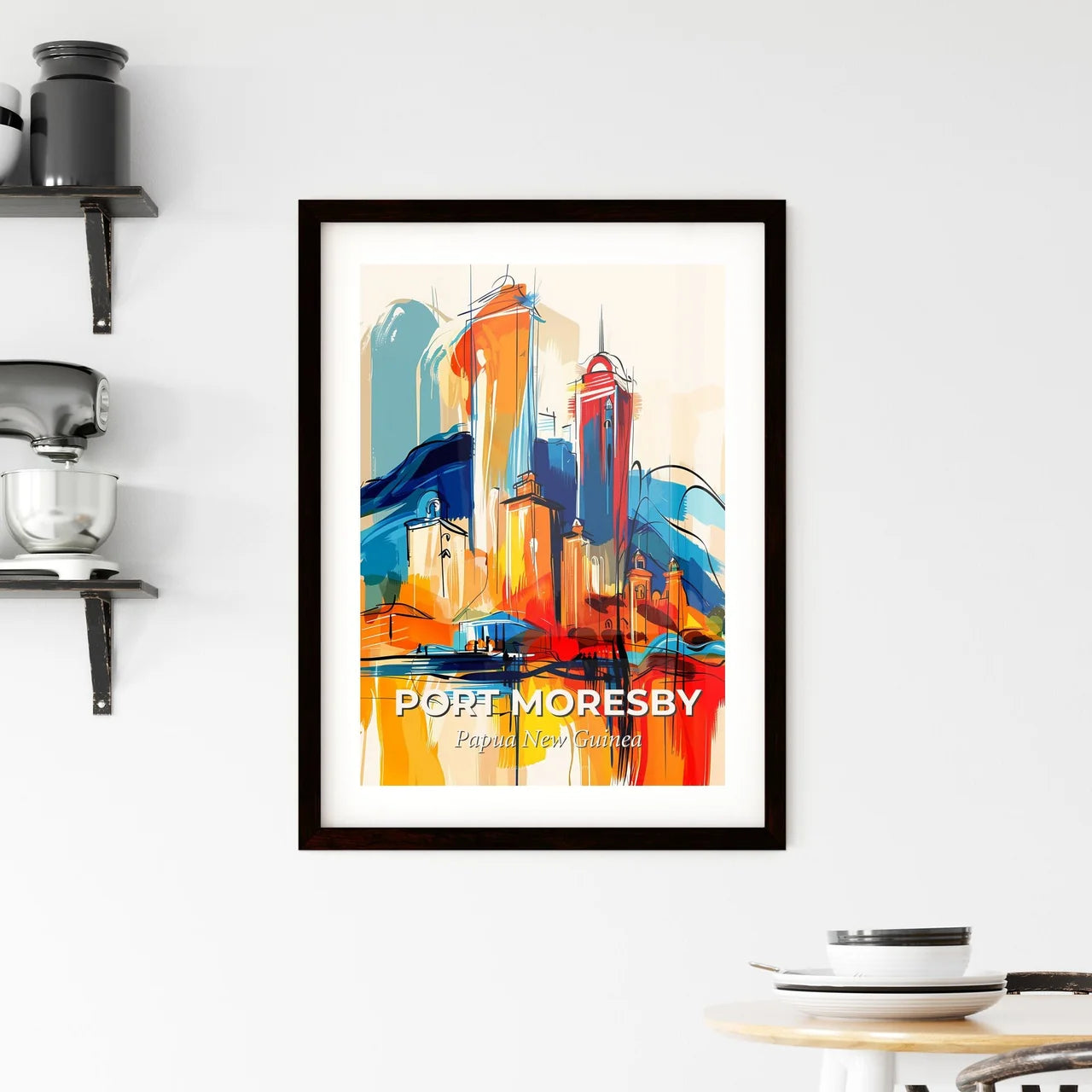 Vibrant Port Moresby, Papua New Guinea Framed Print