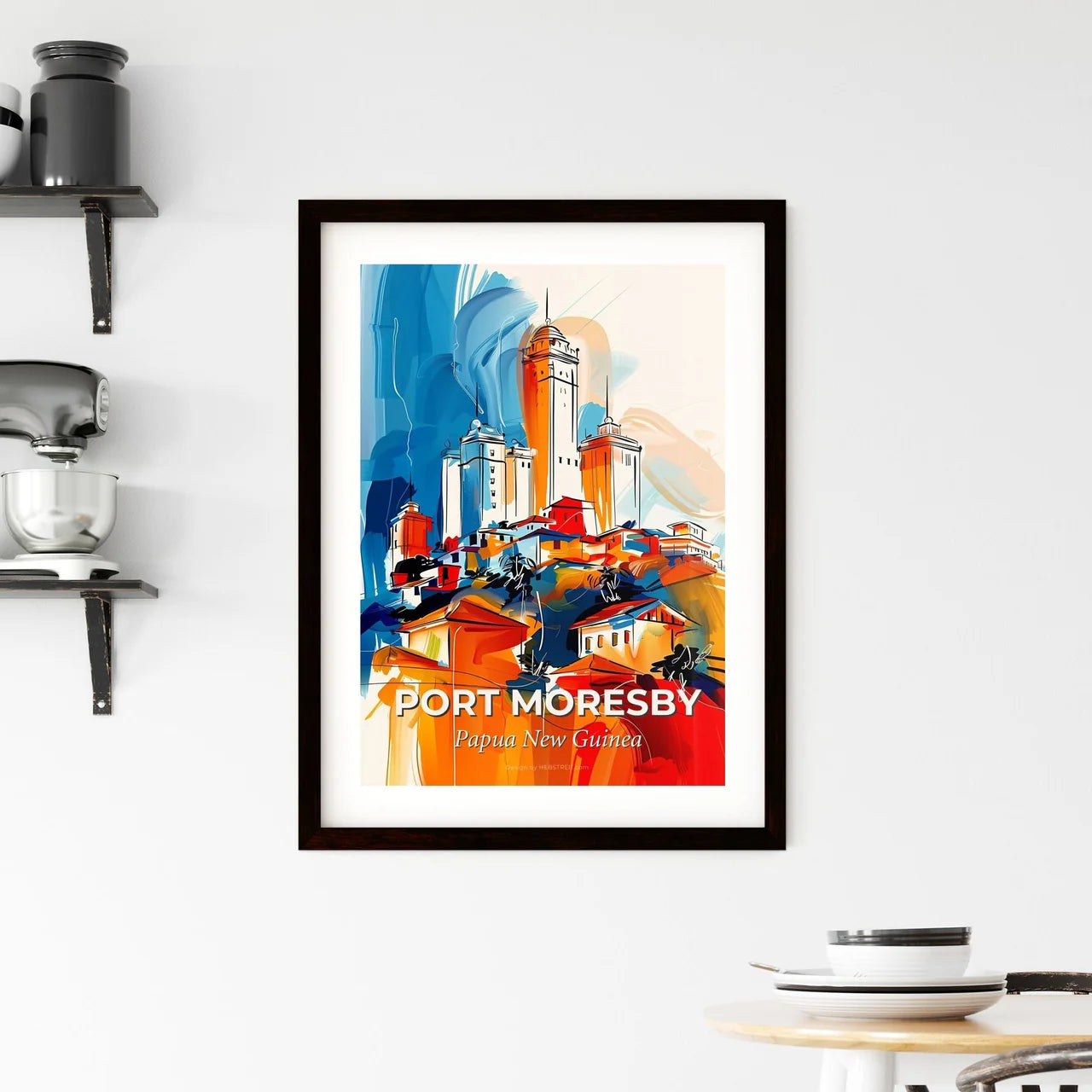 Vibrant Port Moresby, Papua New Guinea Framed Print