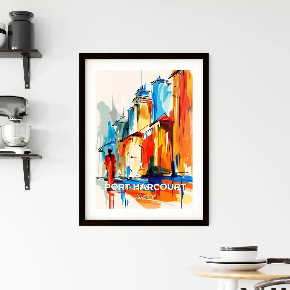 Vibrant Port Harcourt, Nigeria Framed Print