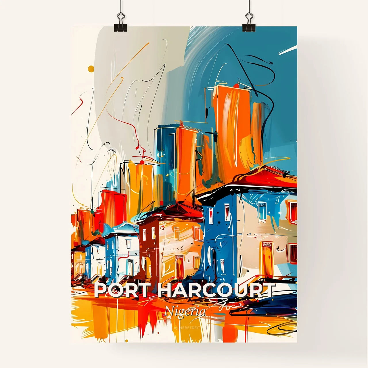 Vibrant Port Harcourt, Nigeria Poster
