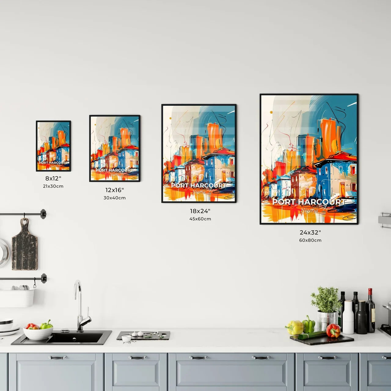 Vibrant Port Harcourt, Nigeria Kitchen Art