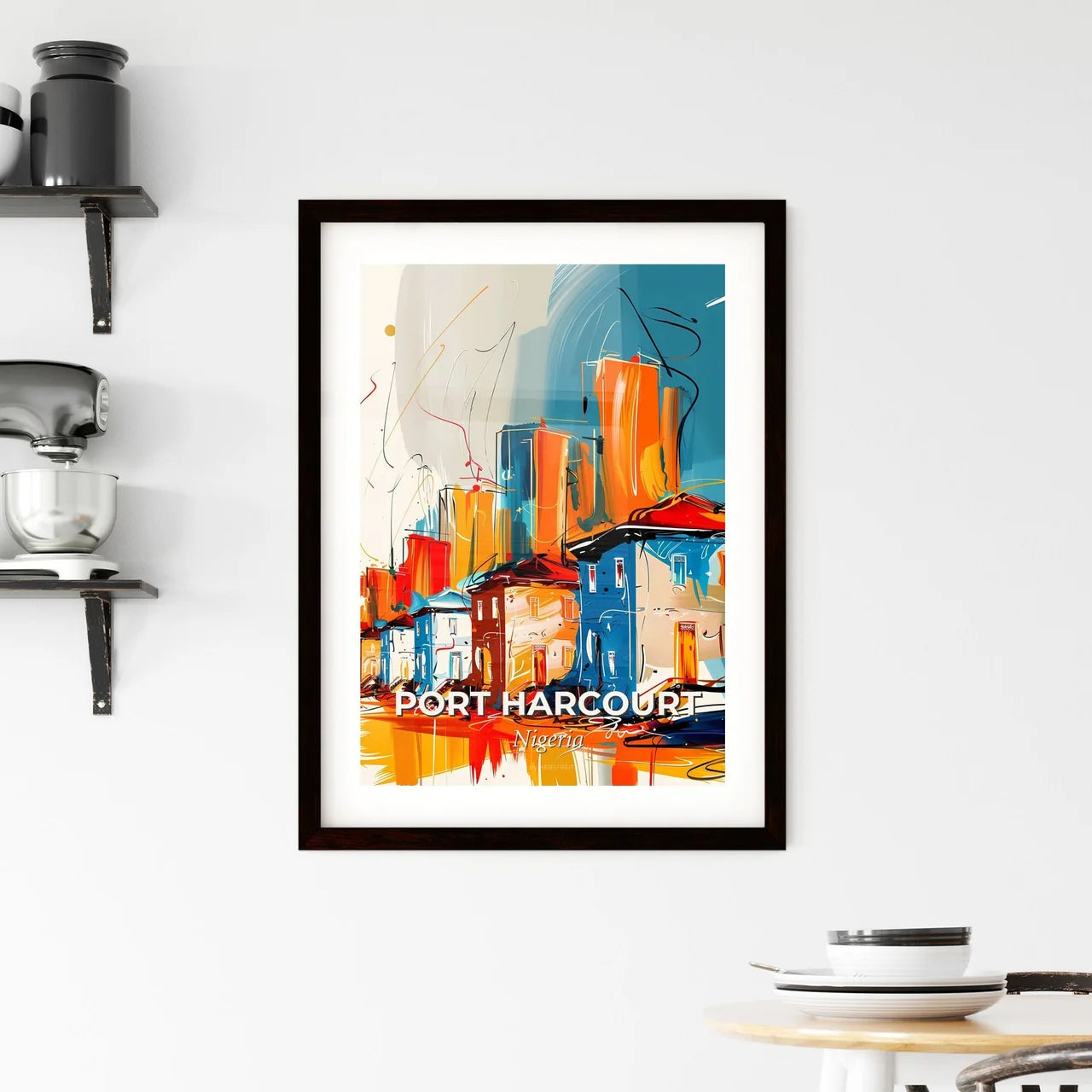 Vibrant Port Harcourt, Nigeria Framed Print