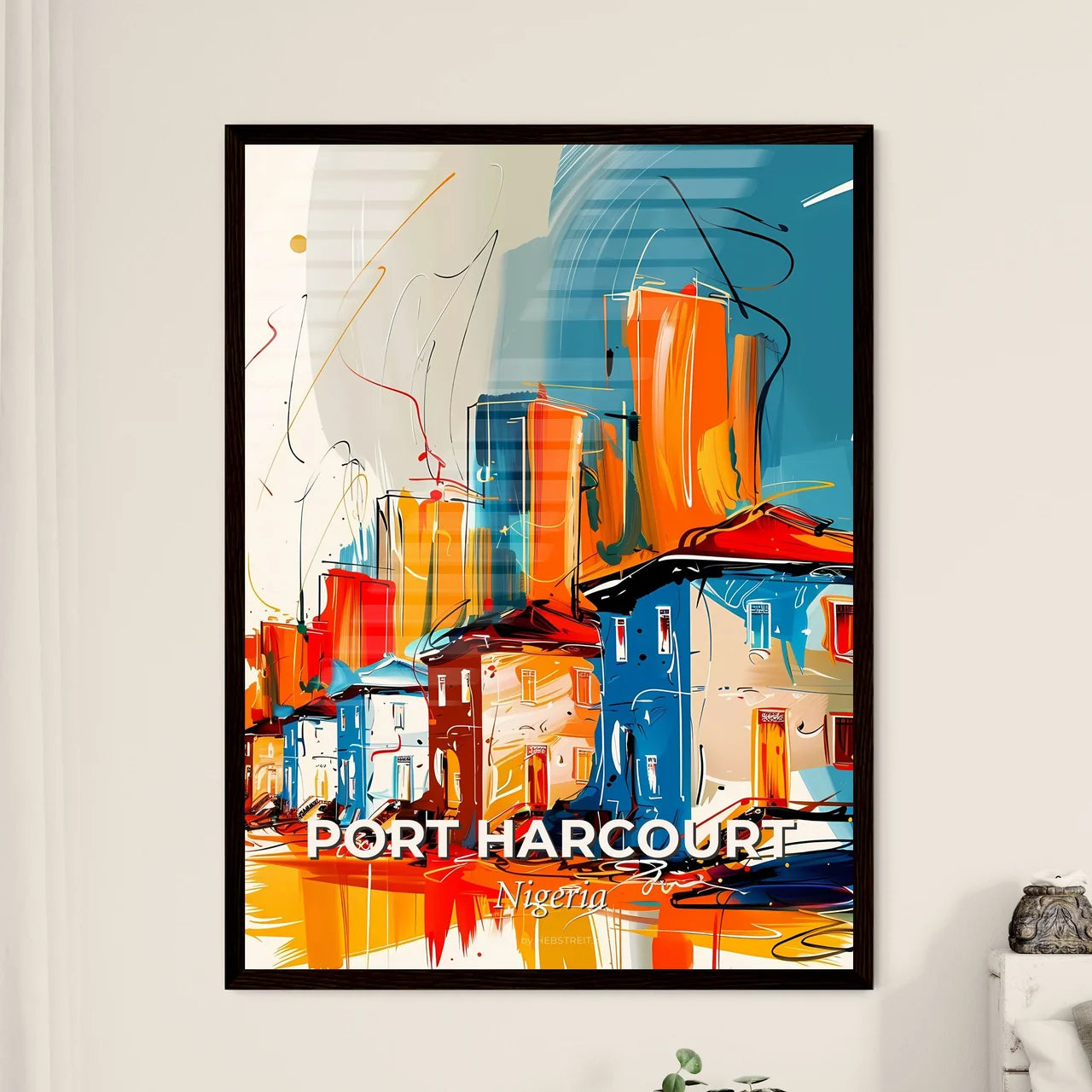 Vibrant Port Harcourt, Nigeria Art Print