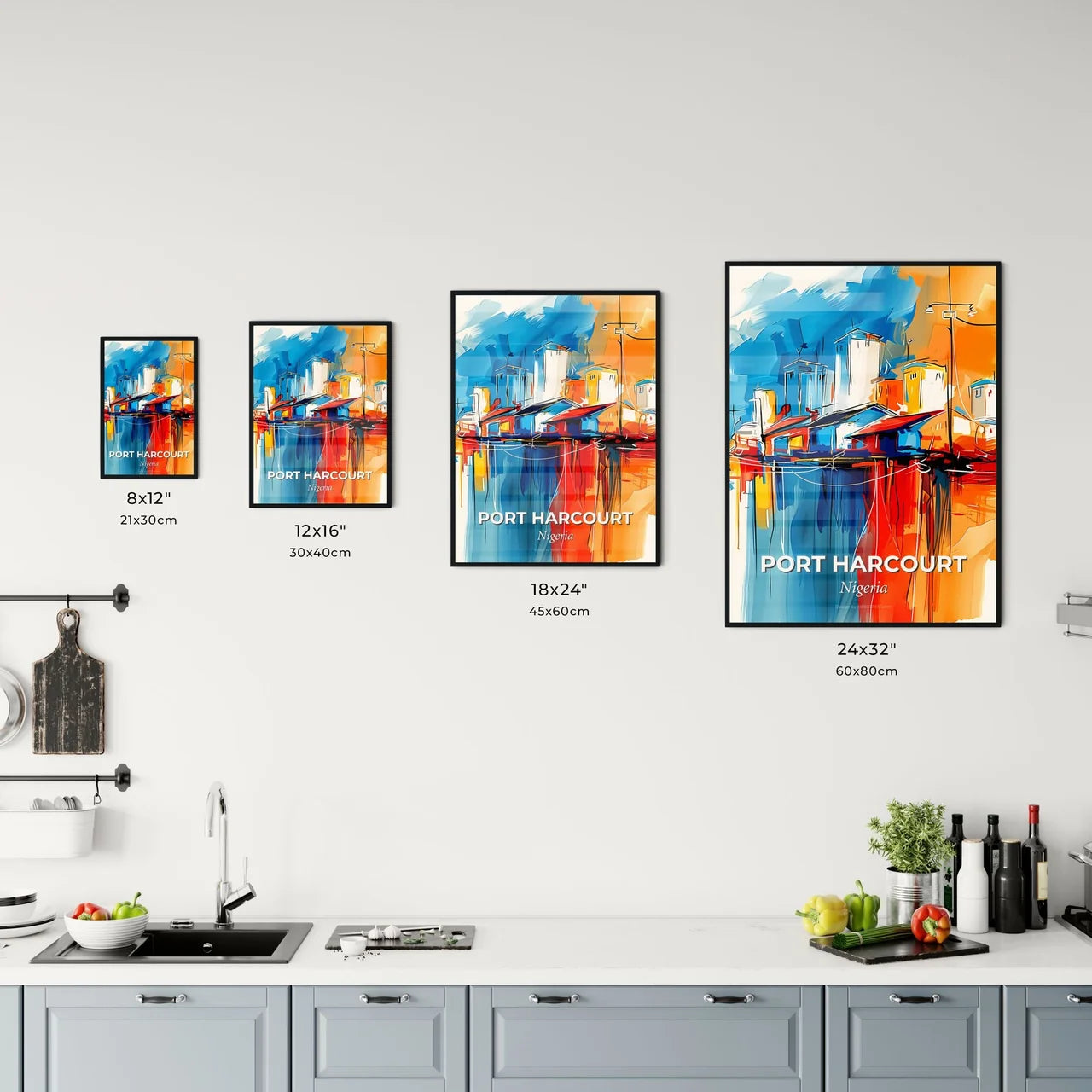 Vibrant Port Harcourt, Nigeria Kitchen Art