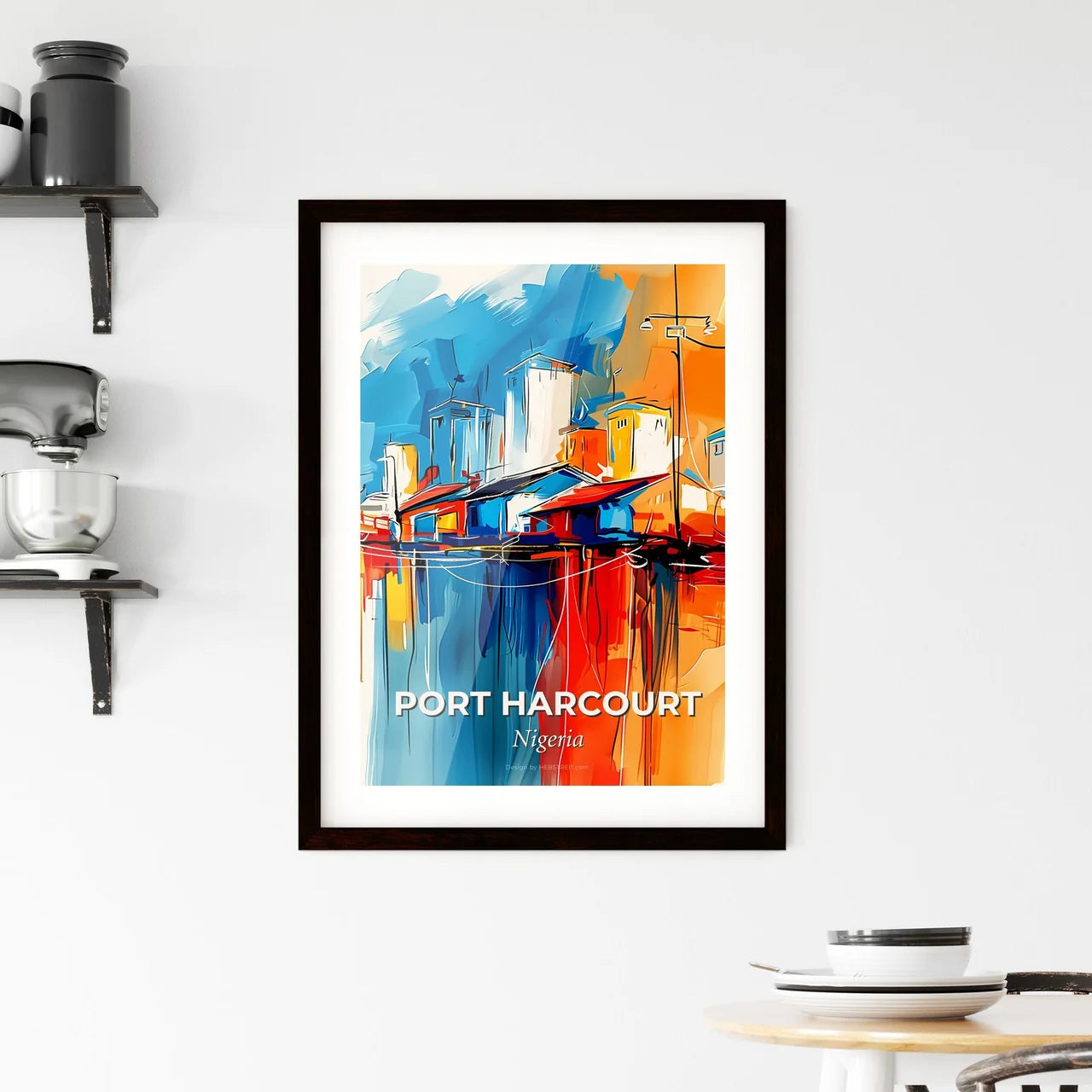 Vibrant Port Harcourt, Nigeria Framed Print