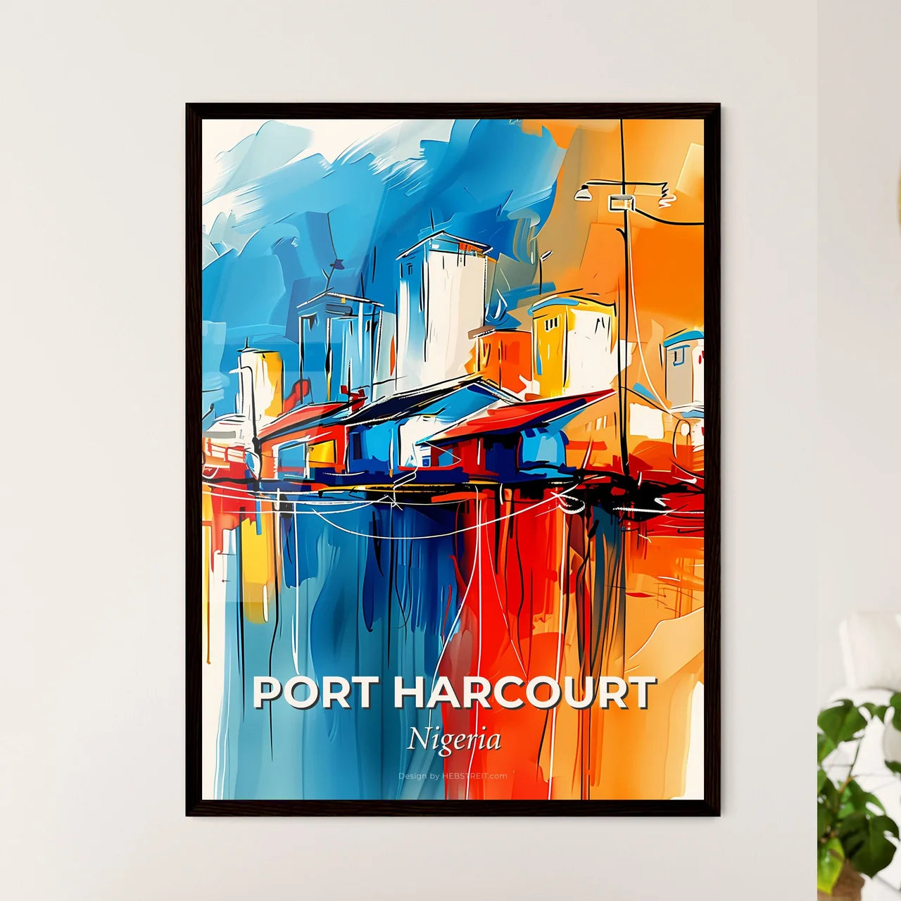 Vibrant Port Harcourt, Nigeria Art Print