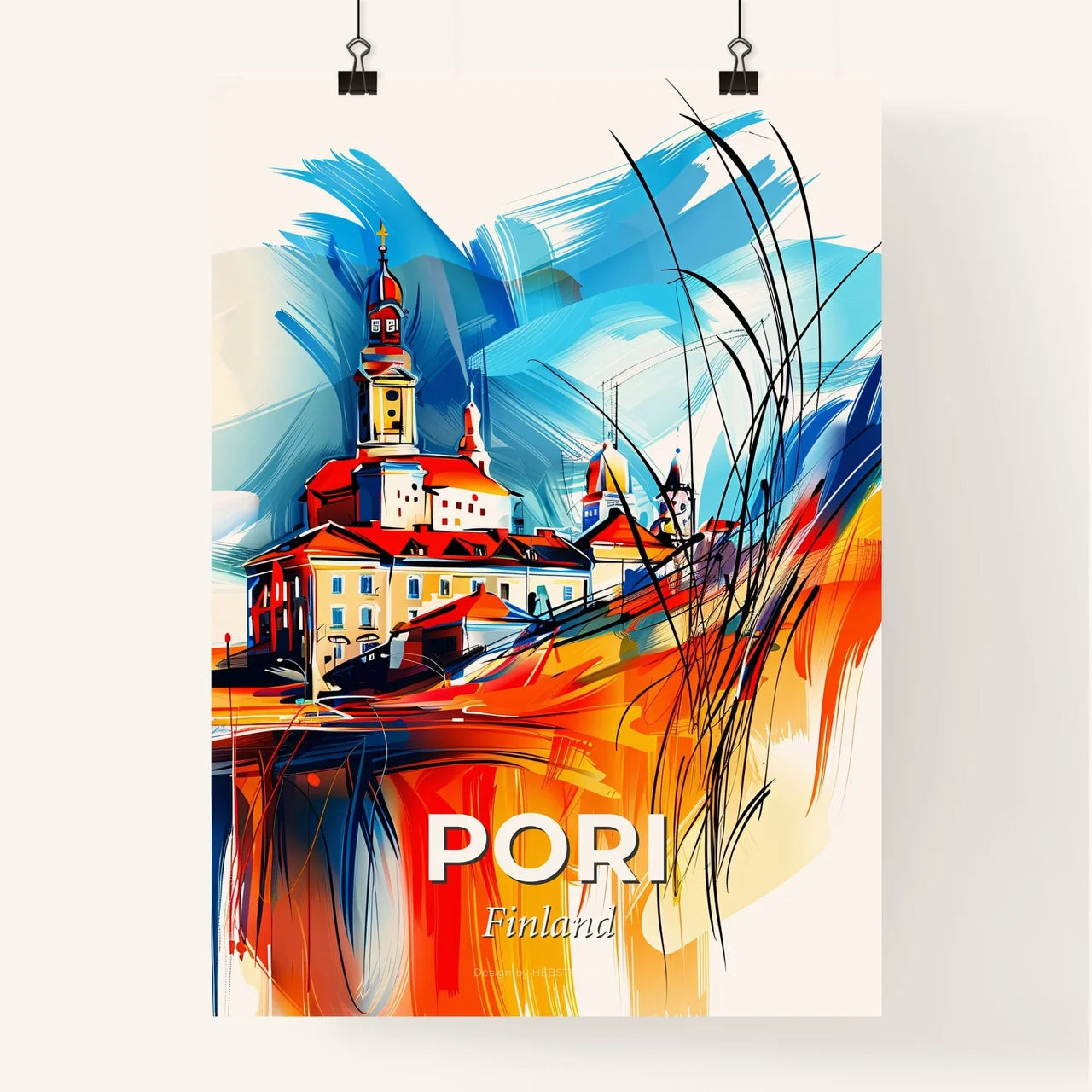 Vibrant Pori, Finland Poster