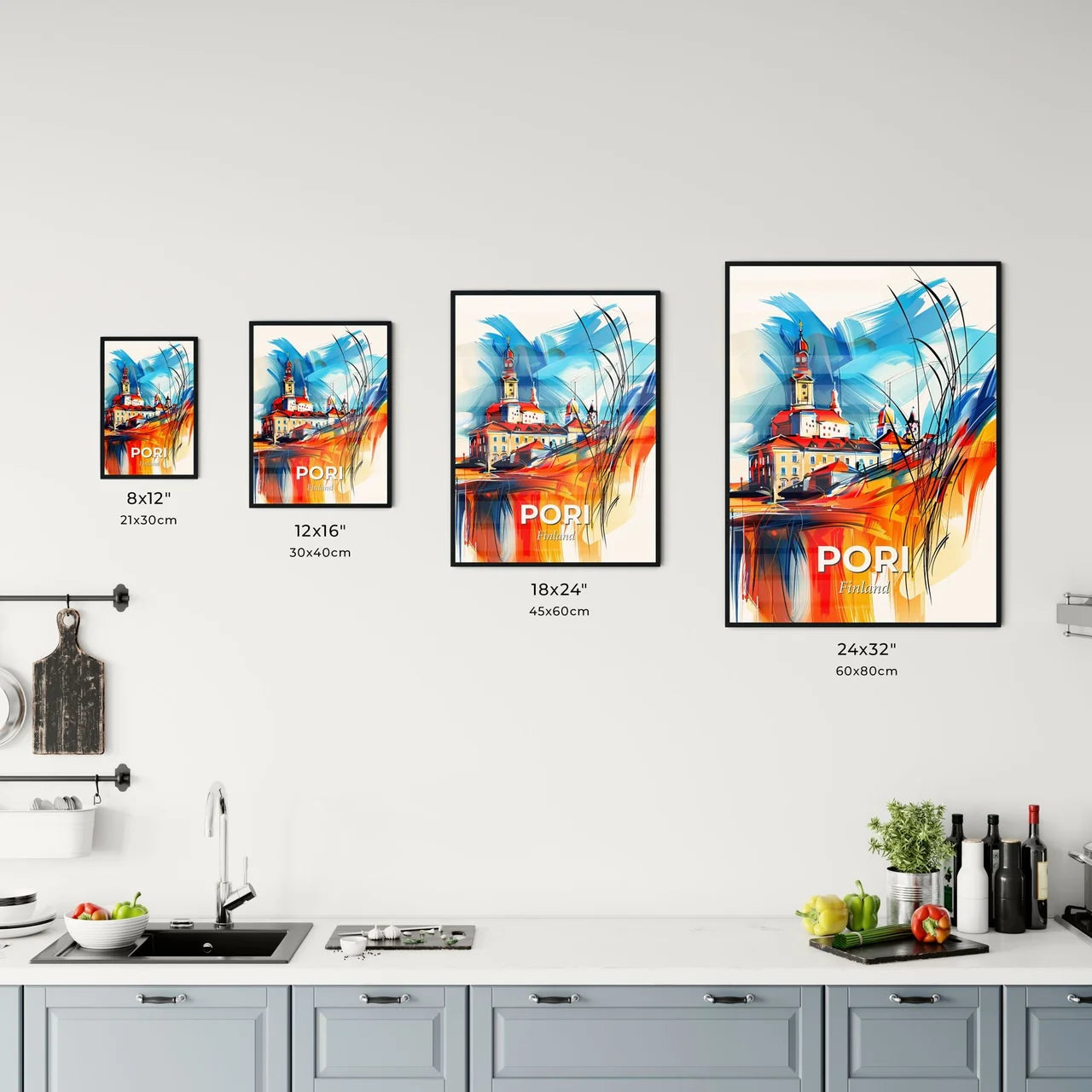 Vibrant Pori, Finland Kitchen Art