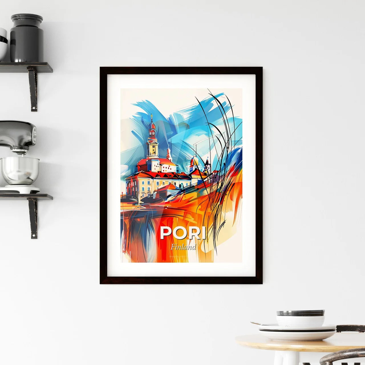 Vibrant Pori, Finland Framed Print
