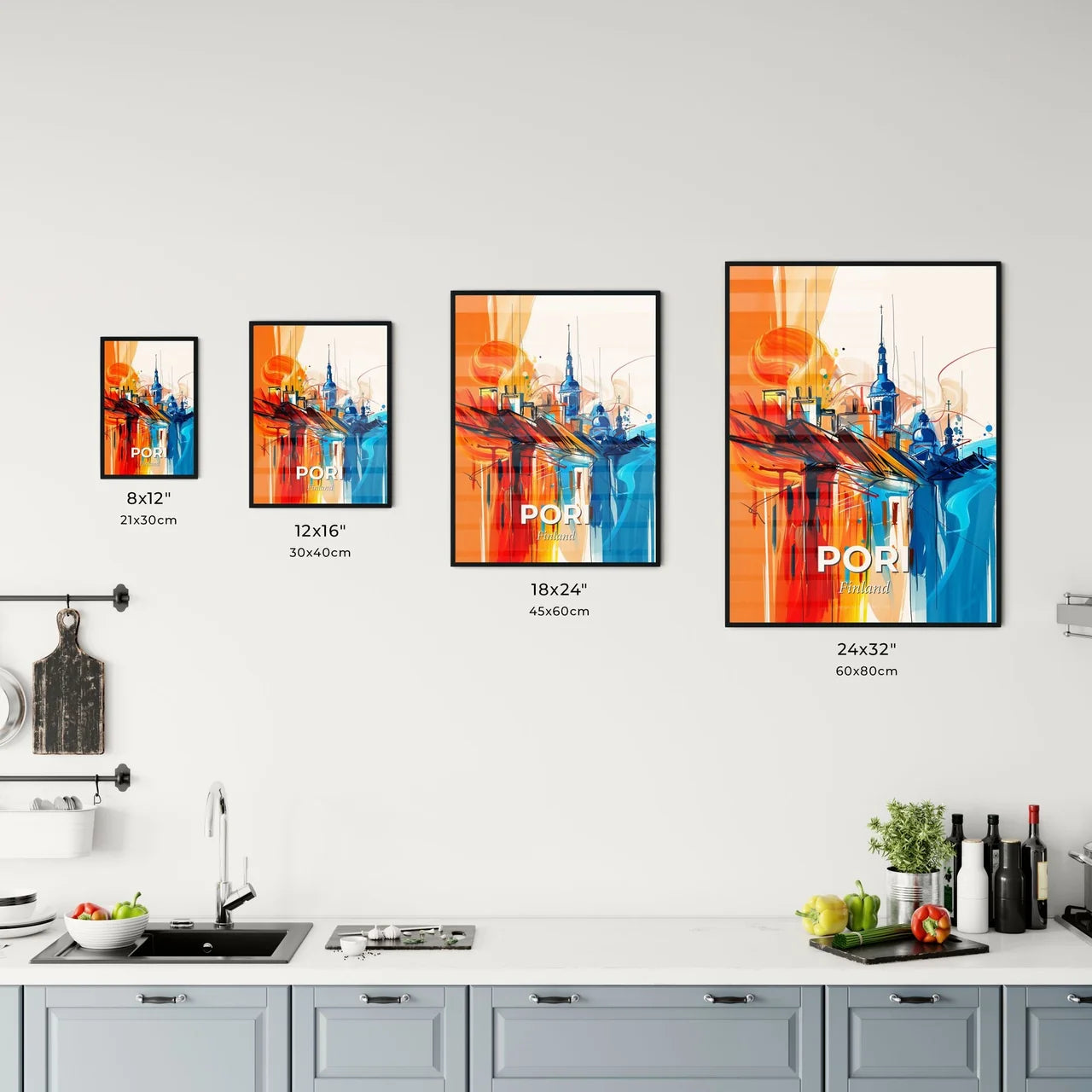 Vibrant Pori, Finland Kitchen Art