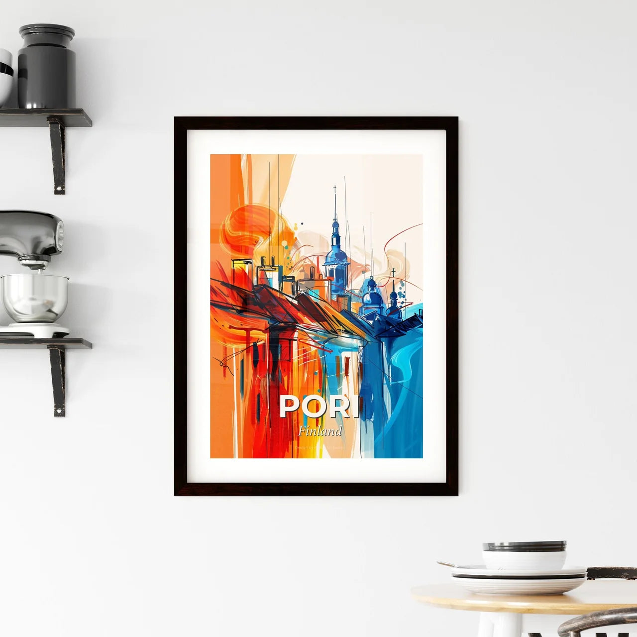 Vibrant Pori, Finland Framed Print