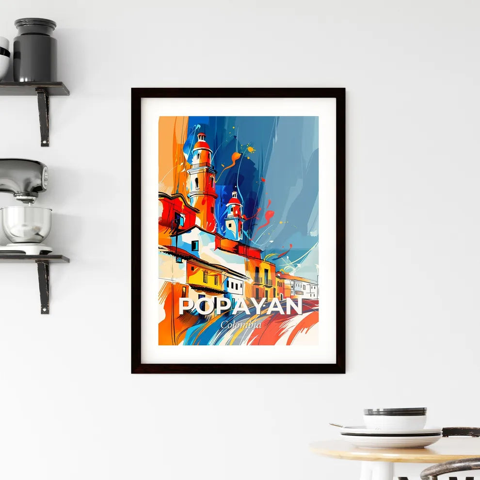Vibrant Popayan, Colombia Framed Print