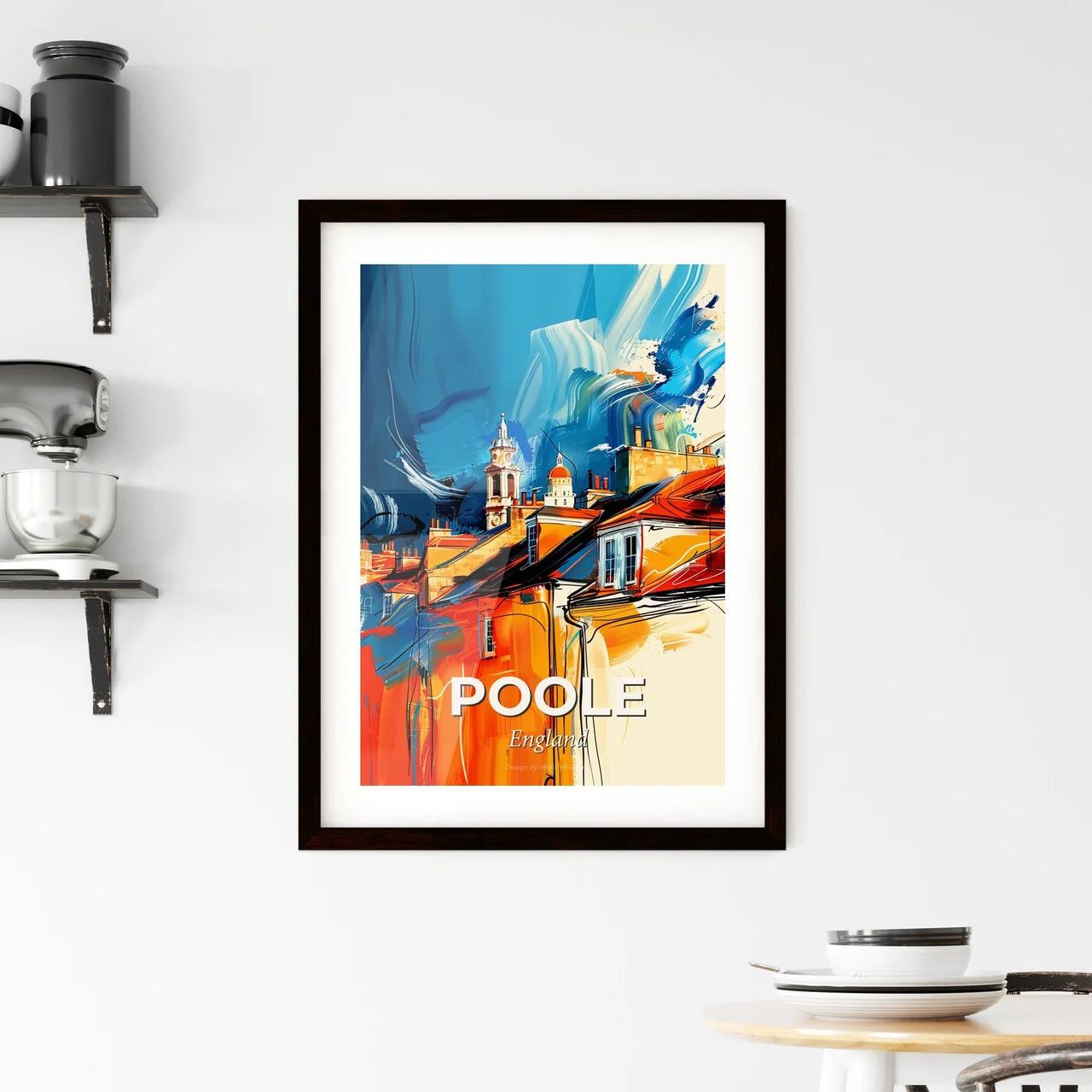Vibrant Poole, England Framed Print