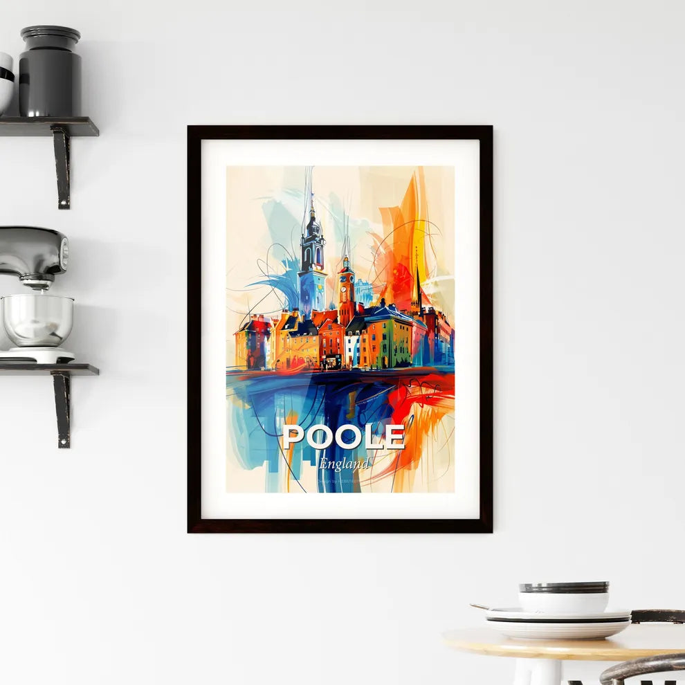 Vibrant Poole, England Framed Print