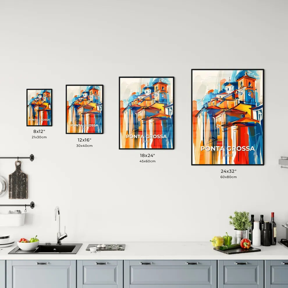 Vibrant Ponta Grossa, Brazil Kitchen Art