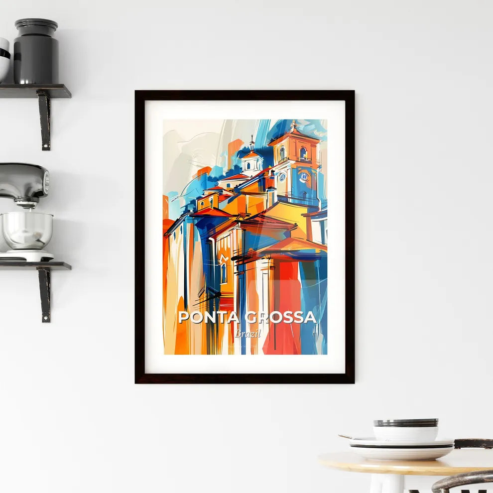 Vibrant Ponta Grossa, Brazil Framed Print