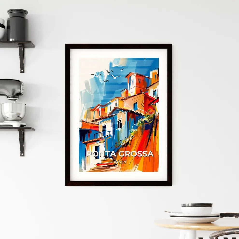 Vibrant Ponta Grossa, Brazil Framed Print