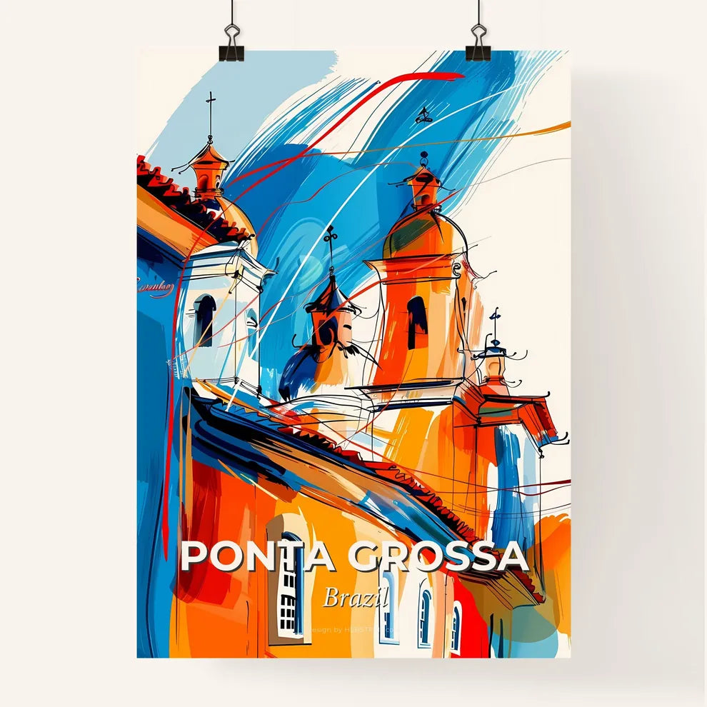 Vibrant Ponta Grossa, Brazil Poster