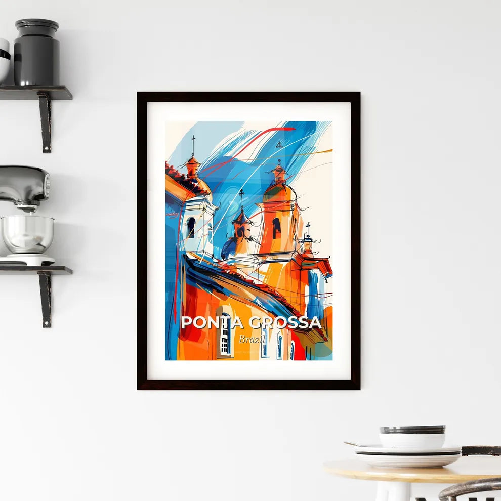 Vibrant Ponta Grossa, Brazil Framed Print