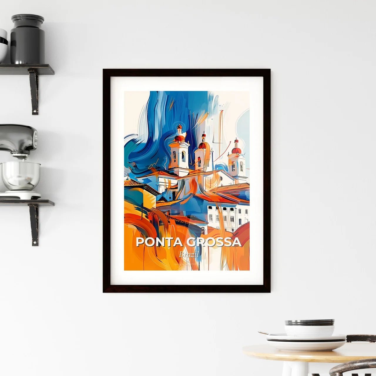 Vibrant Ponta Grossa, Brazil Framed Print