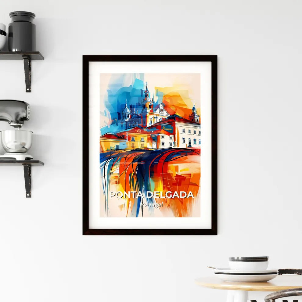 Vibrant Ponta Delgada, Portugal Framed Print