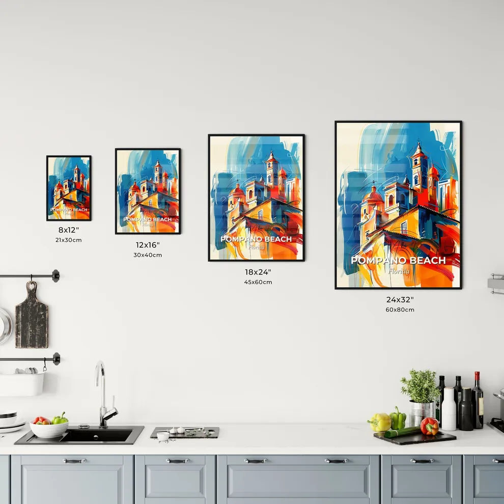 Vibrant Pompano Beach, Florida Kitchen Art