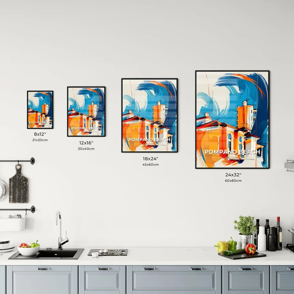 Vibrant Pompano Beach, Florida Kitchen Art